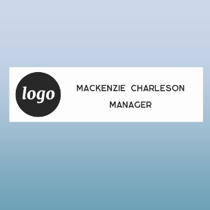 Logo Employee Staff Magnetic or Pin Name Tag