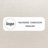 Logo Employee Staff Magnetic or Pin Name Tag