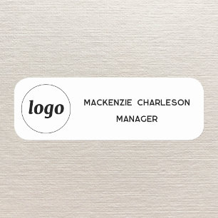 Logo Employee Staff Magnetic or Pin Name Tag