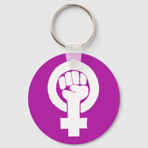 Logo, feminist / feminista, equality / igualidad: key ring