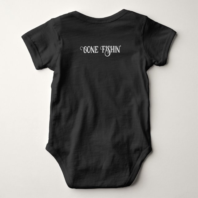 Logo Fishing Baby Bodysuit (Back)