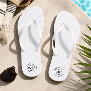 Logo Flip Flops Custom Business Pool Beach Shoes