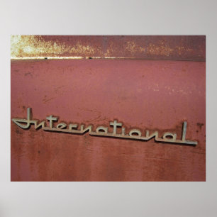 LOGO for 1940's ERA INTERNATIONAL HARVESTER TRUCK Poster