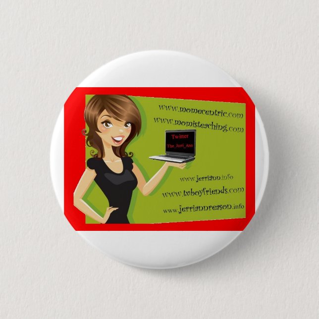 logo for magnets or buttonms 6 cm round badge (Front)
