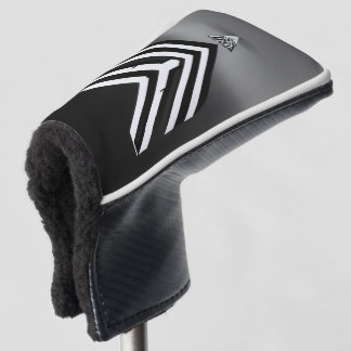 Logo for streetwear brand, minimalist, all-white s golf head cover