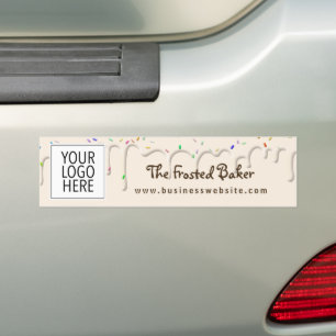 Logo Frosting Bakery Business Bumper Sticker