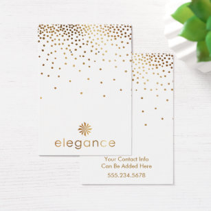 Logo Gold Confetti Earring Holder Display Card