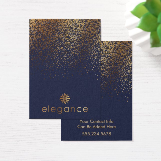 Logo Gold Confetti Midnight Earring Holder Display (Desk)