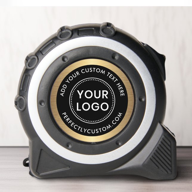 Logo golden gradient border business 1 (Logo golden gradient border business tape measure)