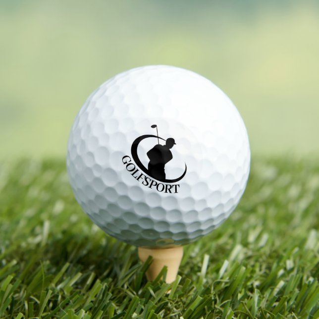 Logo Golf with Typography  Golf Balls (Insitu Tee)