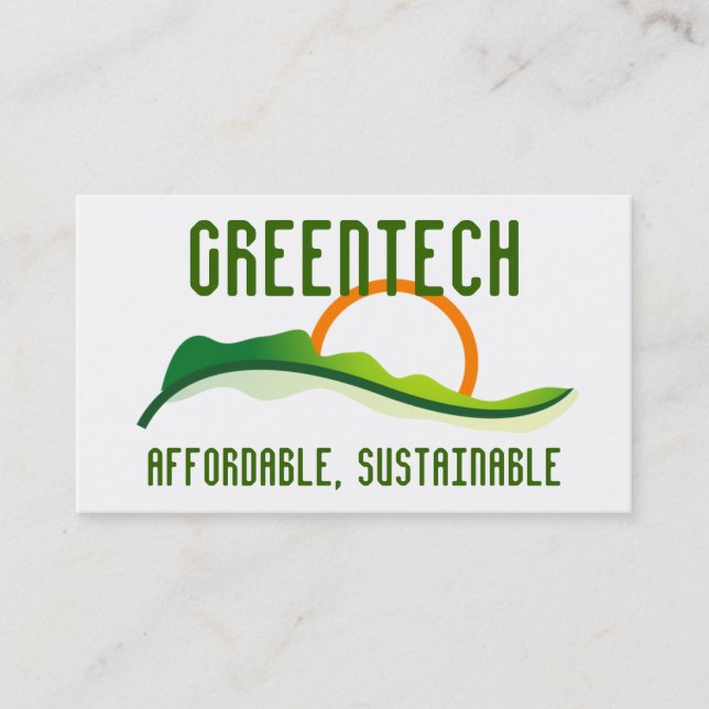 Logo - Green Sunrise Business Card (Front)