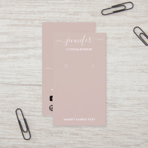 Logo Handmade Jewellery Card Smoky Rose