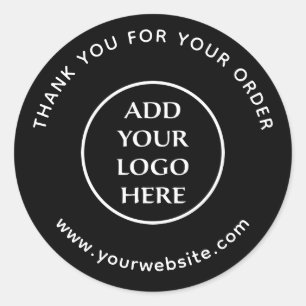 Logo Here Corporate Professional Business Company Classic Round Sticker