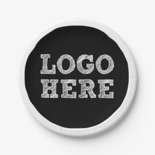 Logo Here Paper Plate