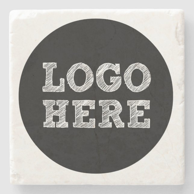 Logo Here Stone Coaster (Front)