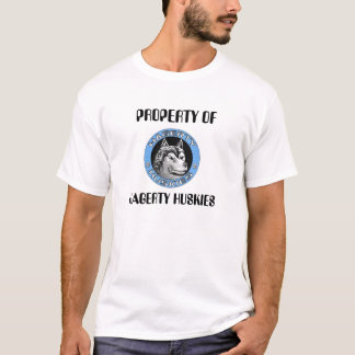 logo_huskies2, PROPERTY OF , HAGERTY HUSKIES  T-Shirt