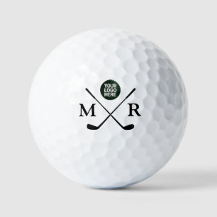Logo Image and Initials Monogram Golf Balls