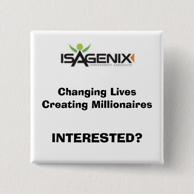 logo_independant, Changing LivesCreating Millio... 15 Cm Square Badge (Front)