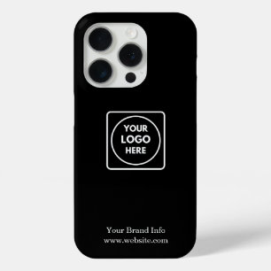 Logo iPhone Case   Black Minimalist Business