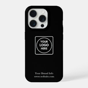 Logo iPhone Case Black Minimalist Business