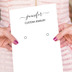 Logo Jewellery Card Social Media Black White