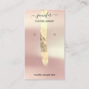 Logo Jewellery Card Social Media Gold Rose