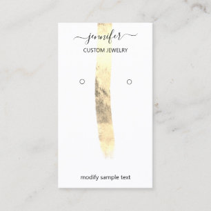 Logo Jewellery Card Social Media Gold White