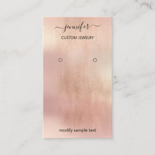 Logo Jewellery Card Social Media Rose Blush