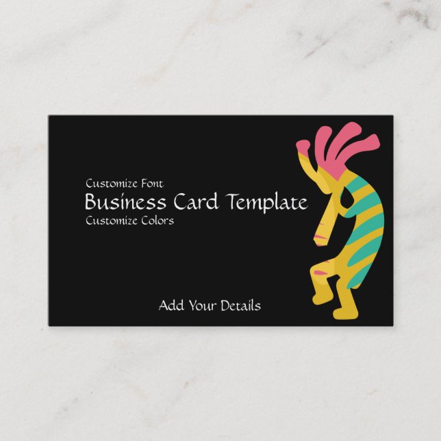 Logo Kokopelli Business Card (Front)