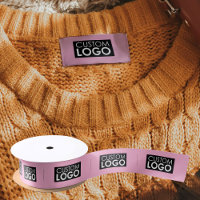 Logo Labels Clothing Tags Handmade Pink Sew On