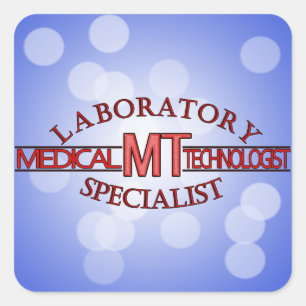 LOGO LABORATORY SPECIALIST MT MEDICAL TECHNOLOGIST SQUARE STICKER