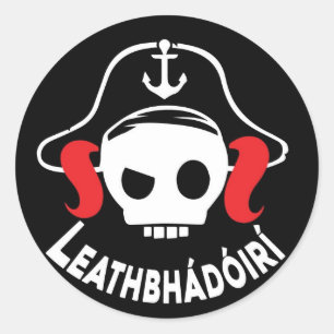 Lógó Leathbhádóirí Classic Round Sticker