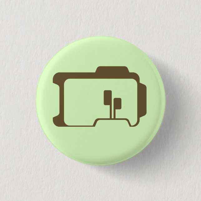Logo (Light Green) 3 Cm Round Badge (Front)