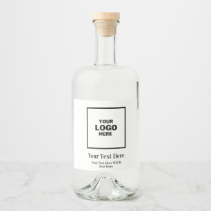 Logo liquor bottle label