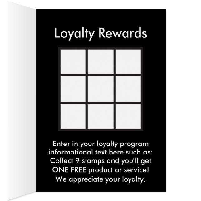 logo loyalty rewards card (Inside (Right))