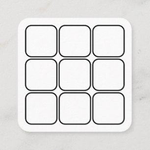 logo loyalty rewards square card