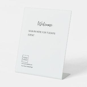 Logo Minimal Business Welcome Sign