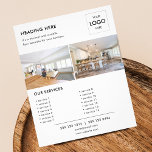 Logo Minimal Photo Business Marketing Flyer<br><div class="desc">Simple business flyer.</div>