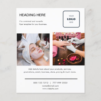 Logo Minimal Photo Business Marketing Flyer