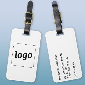 Logo Minimalist Business Luggage Tag