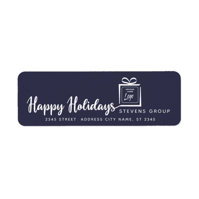 Logo Minimalist gift Happy Holidays (Front)