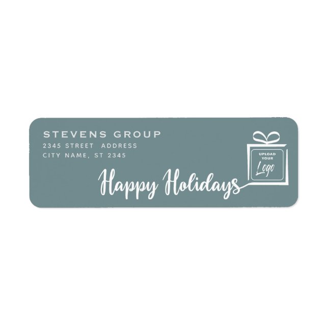 Logo Minimalist gift Happy Holidays (Front)