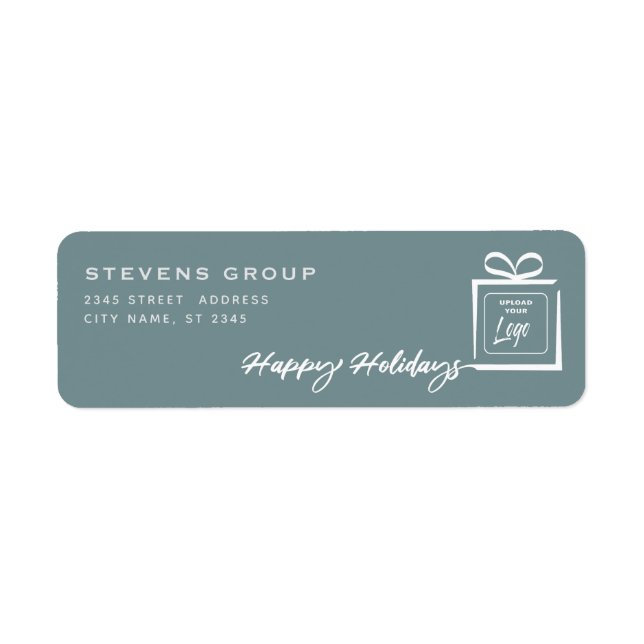 Logo Minimalist gift Happy Holidays (Front)