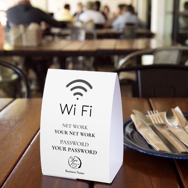 Logo Minimalist Wifi QR Code | Network Password (Insitu(Restaurant))