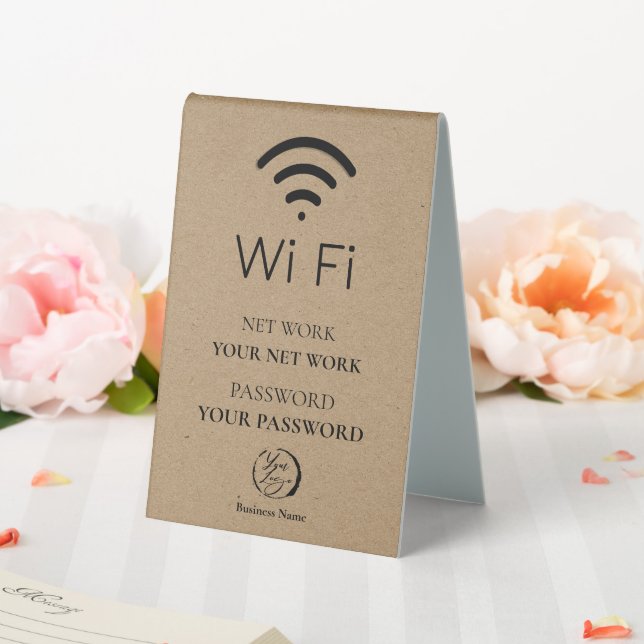 Logo Minimalist Wifi QR Code | Network Password  (In SItu (Wedding))