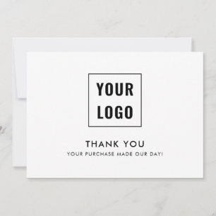 Logo Modern Professional Thank You Card