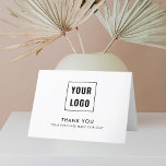 Logo Modern Professional Thank You Card<br><div class="desc">Modern thank you card for business.</div>