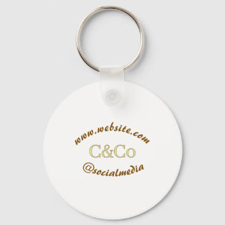 logo name letter company social media website simp key ring