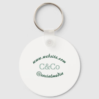 logo name letter company social media website simp key ring