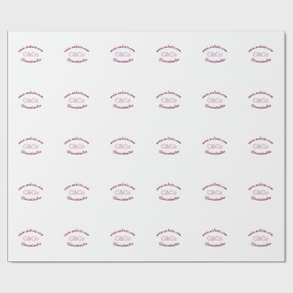 logo name letter company social media website simp wrapping paper